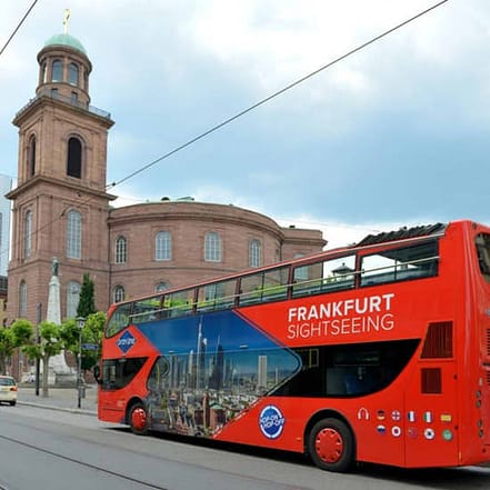 Hop-on Hop-off Bus Frankfurt at St. Paul’s Church, Frankfurt, Germany OXGE.com Special Offers, Deals & Discounts in Germany