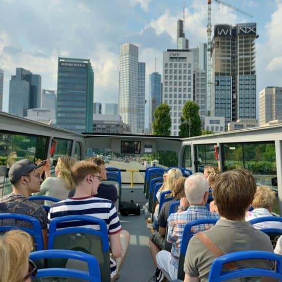 Hop-on Hop-off Bus Frankfurt at St. Paul's Church, Frankfurt, Germany