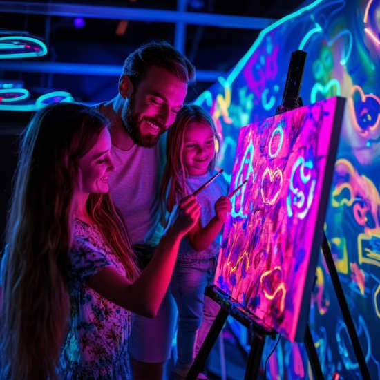 Neon Brush Kids Berlin: Ein Malkurs für die ganze Familie at Playground - Creative Space, Berlin, Germany
