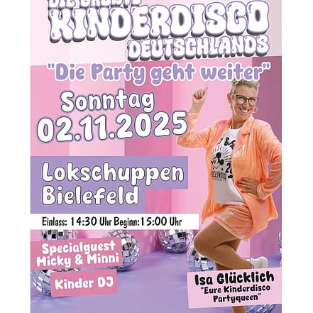 Die größte Kinderdisko in DE: 1-2 Tickets / Familienticket am 02.11.25 National Deal OXGE.com Special Offers, Deals & Discounts in Germany