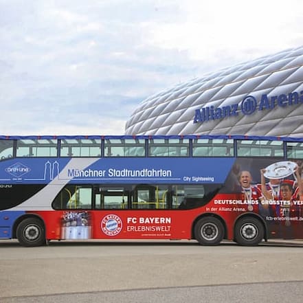 München Stadtbus Tour + FC Bayern München Allianz Arena Tour at Allianz Arena, Munich, Germany OXGE.com Special Offers, Deals & Discounts in Germany