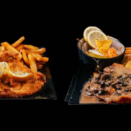 Schnitzel nach Wahl mit Pommes frites, Beilagensalat und Dip Dortmund OXGE.com Special Offers, Deals & Discounts in Germany