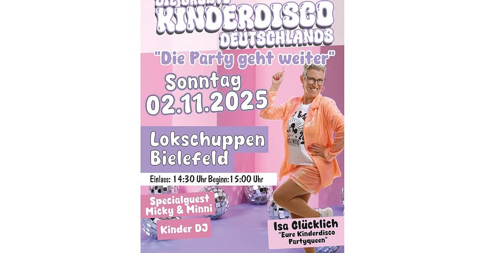 Die größte Kinderdisko in DE: 1-2 Tickets / Familienticket am 02.11.25 National Deal OXGE.com Special Offers, Deals & Discounts in Germany