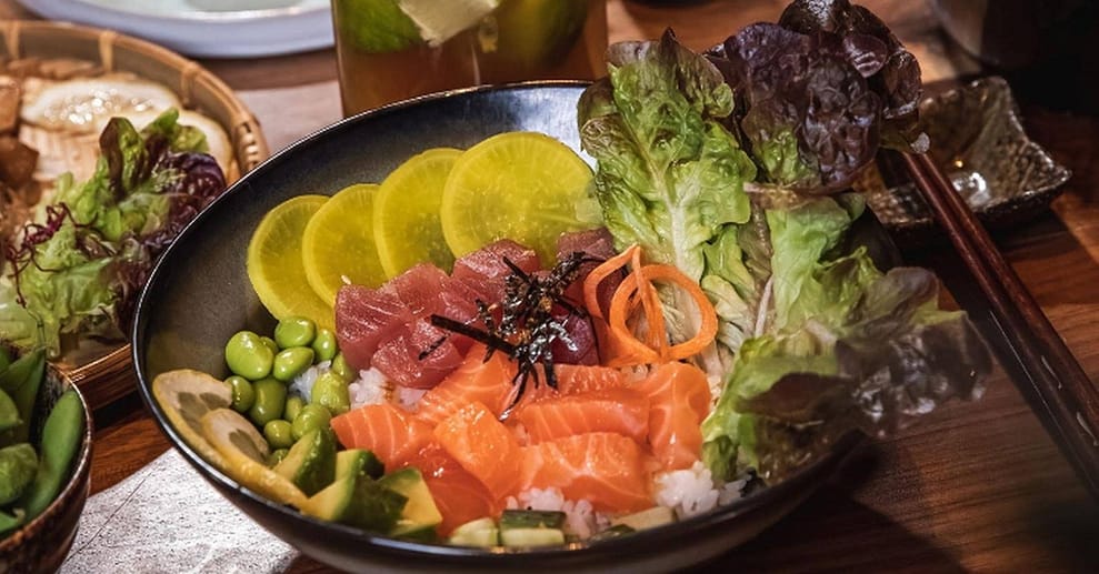 Japanische Delikatessen: Sushi-Bowl & Getränk für 2 oder 4 Personen Frankfurt OXGE.com Special Offers, Deals & Discounts in Germany