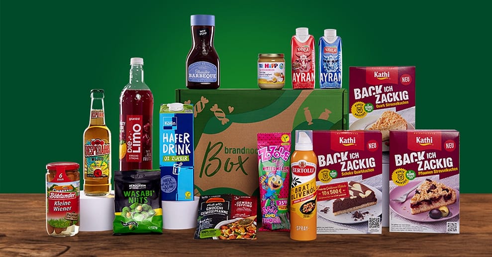 Monatlich brandnooz- “”Classic Box”” mit zwischen 11-15 Markenprodukten National Deal OXGE.com Special Offers, Deals & Discounts in Germany