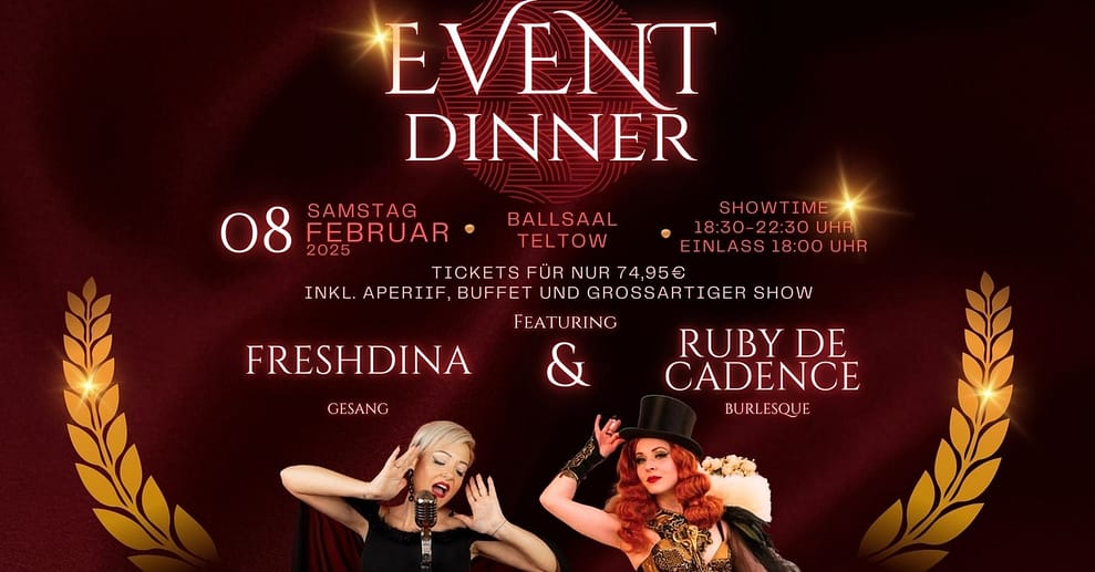 Romantisches Dinner Berlin OXGE.com Special Offers, Deals & Discounts in Germany