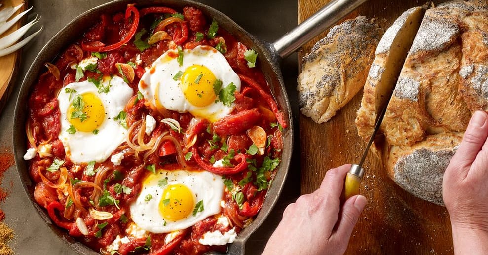 Shakshuka (Levantinisches Frühstück) nach Wahl für 2 oder 4 Personen Berlin OXGE.com Special Offers, Deals & Discounts in Germany